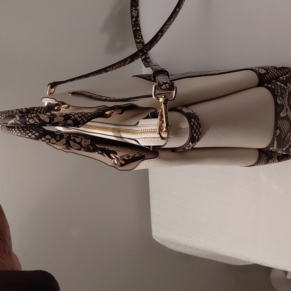 Michael Kors Reed Leather Belted Satchel - Picture 8 of 12